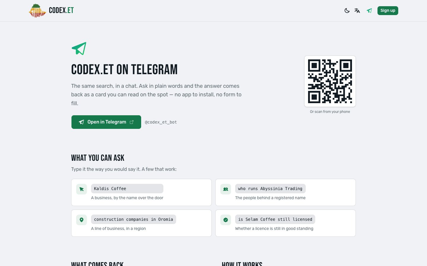 codex.et: Ethiopian Business Register screenshot 8